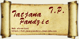 Tatjana Pandžić vizit kartica